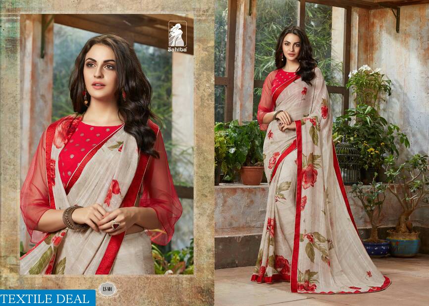 Sahiba lotus vol-8 Wholesale Fancy Fabrics Saree